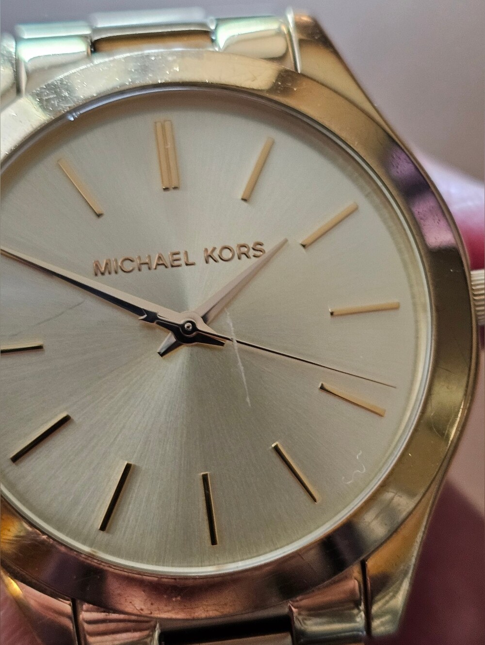 Michael Kors Slim Runway Gold-Tone Stainless Steel Watch. MK-3179 Analog, Unisex - Picture 10 of 13